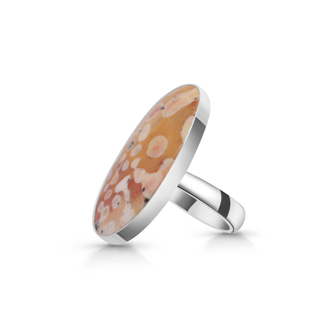 Deerfawn Jasper Adjustable Ring-(DFJ-R-32)